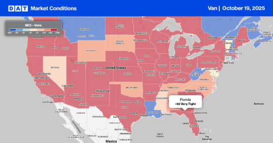 Dry van report: Monthly imports expected to drop below 2 million TEU as tariffs continue to rise