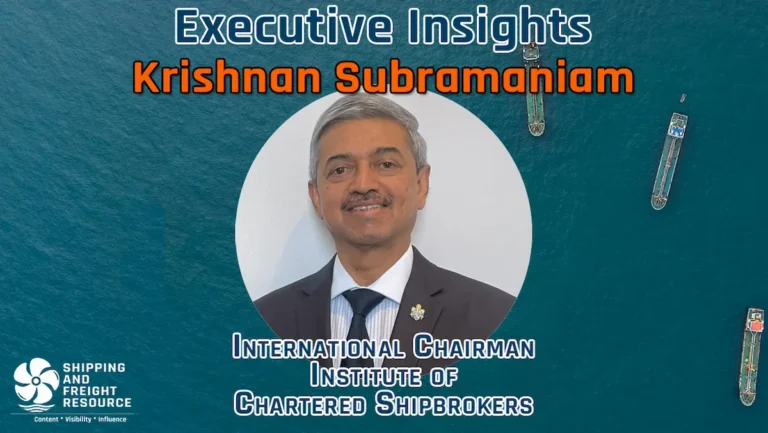 Finding your path in shipping: Interview with Krishnan Subramaniam, ICS Chairman