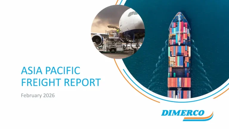 Dimerco’s February 2026 APAC freight report Pre-Lunar New Year market dynamics