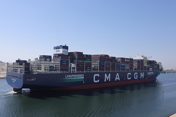 CMA CGM VENDOME makes first transit through the Suez Canal